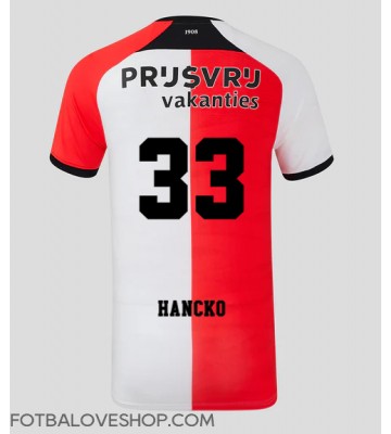 Feyenoord David Hancko #33 Domácí Dres 2024-25 Krátký Rukáv